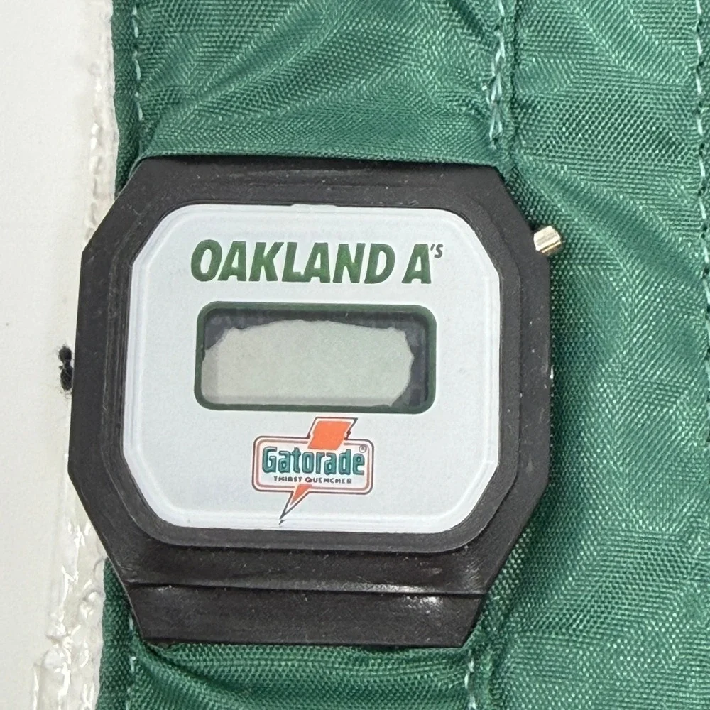 Oakland A's Gatorade Promo Digital Watch Hook-and-Loop Wristband Vintage